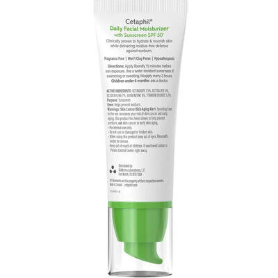 Крем для обличчя Cetaphil Daily Facial Moisturizer щоденний зволожуючий SPF 50, 50 мл