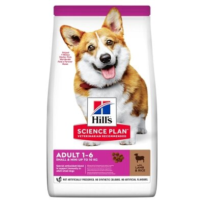 Корм сухий для собак міні та малих порід Hill's 604319 Science Plan Adult Small & Mini Lamb з ягнятком та рисом, 6 кг