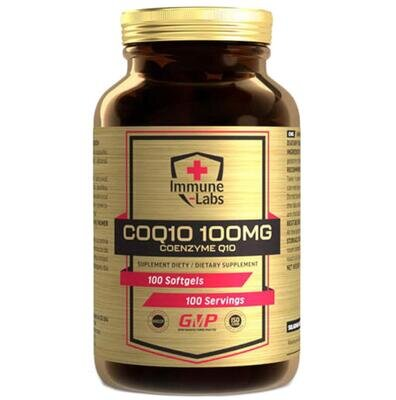 Коензим Q10 Immune Labs Coenzyme Q10 100 мг, 100 м'яких капсул