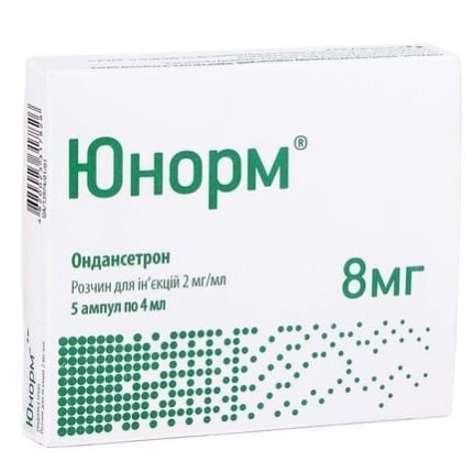 Юнорм розчин д/ін. 2 мг/мл по 4 мл №5 в амп.
