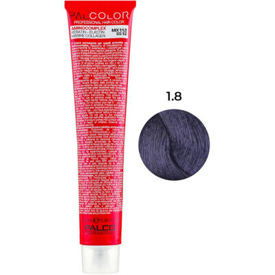 Крем-фарба для волосся Palco Professional Color № 1.8 чорно-синій 100 мл.