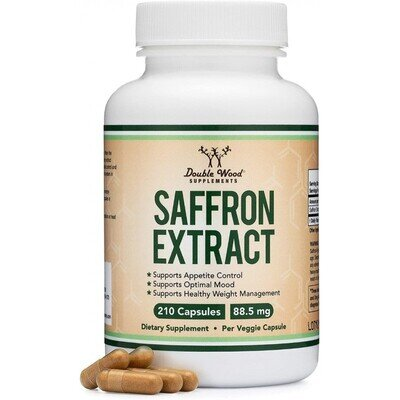 Екстракт шафрану Double Wood Saffron Extract 88,5 мг, 210 капсул