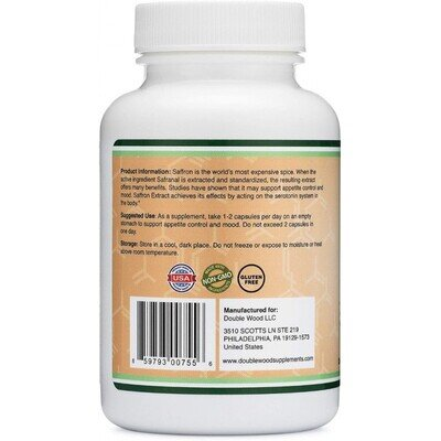 Екстракт шафрану Double Wood Saffron Extract 88,5 мг, 210 капсул