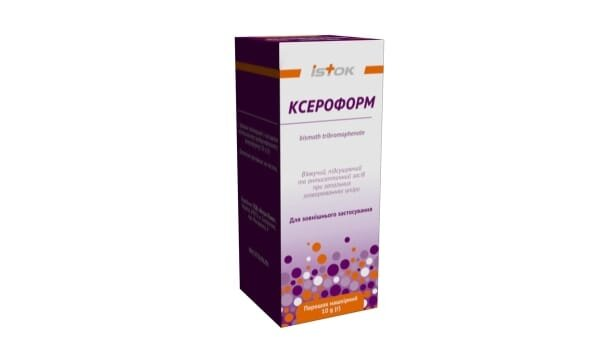 Ксероформ порошок н/ш по 10 г у флак. полім. з насад.