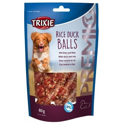 Ласощі для собак Trixie 31704 Premio Rice Duck Balls рис/качка, 80 г