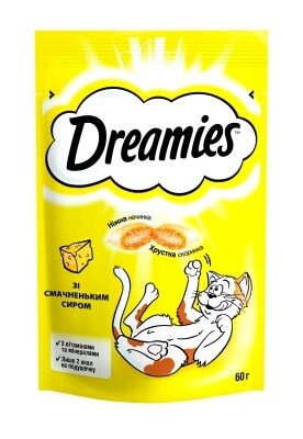 Ласощі для кішок Dreamies із сиром, 60 г