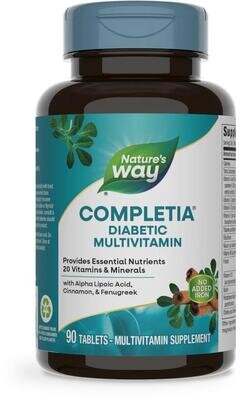 Мультивітаміни для діабетиків Nature's Way Completia Diabetic MultiVitamin без заліза, 90 таблеток