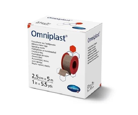 Пластир медичний Omniplast фіксуючий текстильний, 2,5 см х 5 м