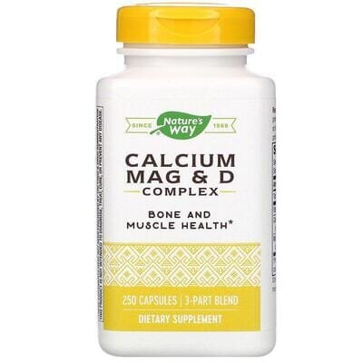 Кальцій Магній & Вітамін D Nature's Way Calcium Mag & D Complex, 250 капсул