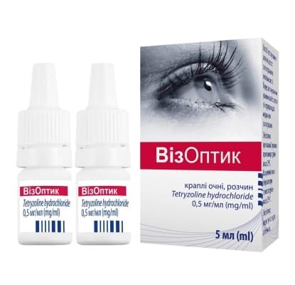 Візоптик краплі оч., р-н 0.5 мг/мл по 5 мл №2 у флак.-крап.