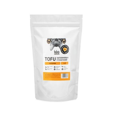 Наповнювач гігієнічний 100 Лапок TOFU з ароматом Персичек, 4 л