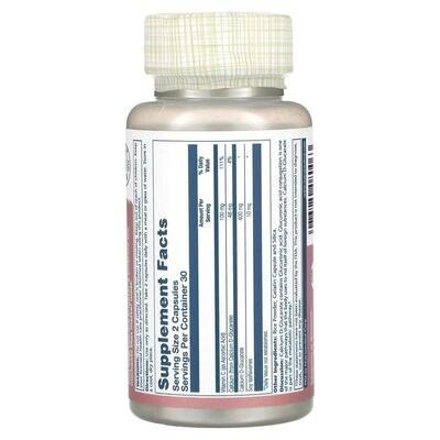 Кальцію D-глюкарат Solaray Calcium D-Glucarate 400 мг, 60 капсул