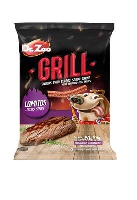 Ласощі для собак Dr.Zoo Grill Жувальні смужки зі смаком філе на грилі, 50 г