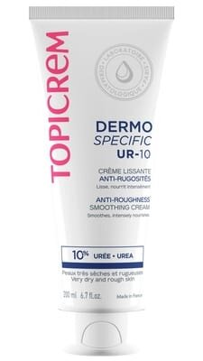 Крем Topicrem Dermospecific UR-10 для вирівнювання загрубілих недоліків шкіри, 200 мл