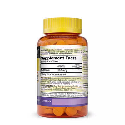 Мелатонін дитячий Mason Natural Healthy Kids Melatonin смак фруктів таблетки №60