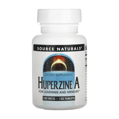 Гуперзин А Source Naturals Huperzine A 100 мкг, 120 таблеток