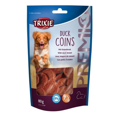 Ласощі для собак Trixie PREMIO Duck Coins качка, 80 г