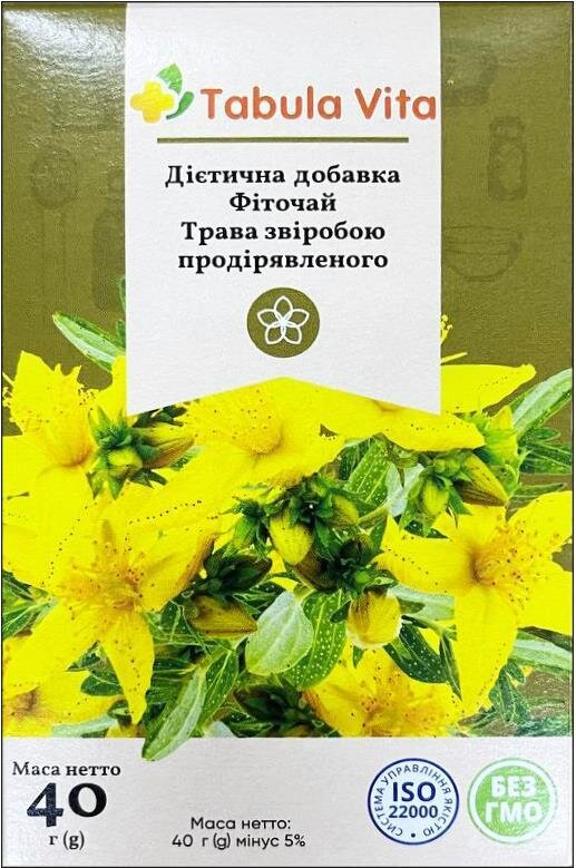 Фіточай Табула Віта звіробою трава, 40 г