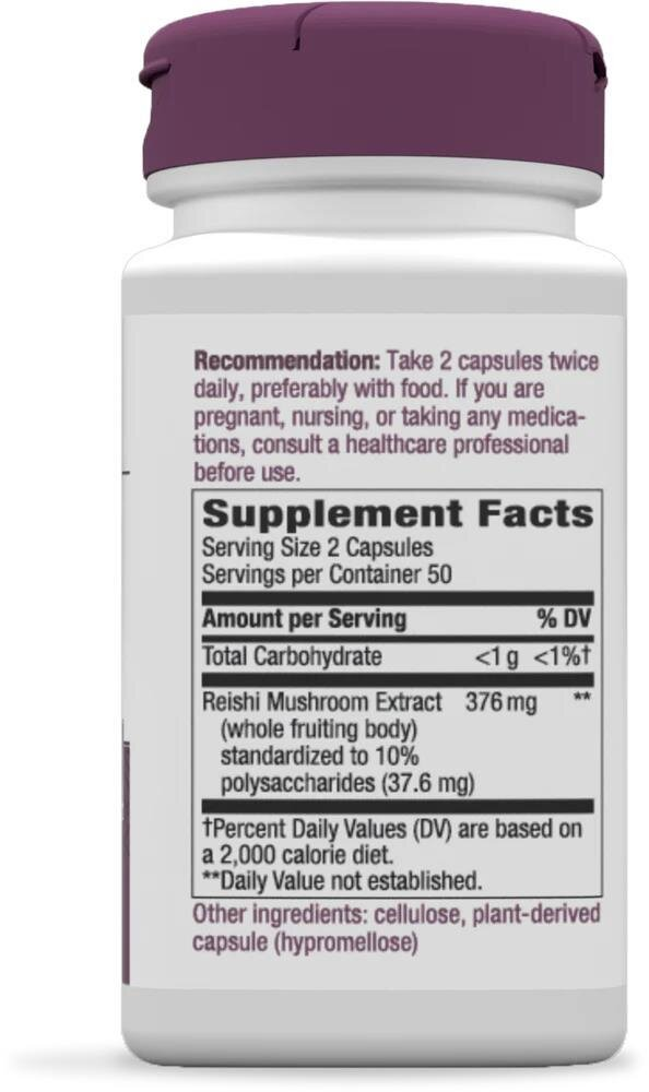 Гриб Рейші Nature's Way Reishi, 100 капсул