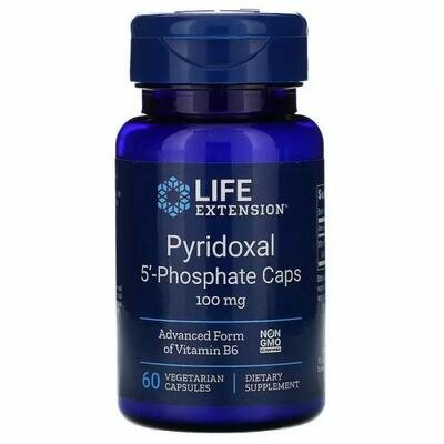 Вітамін В6 Life Extension Pyridoxal 5'-Phosphate 100 мг, 60 капсул