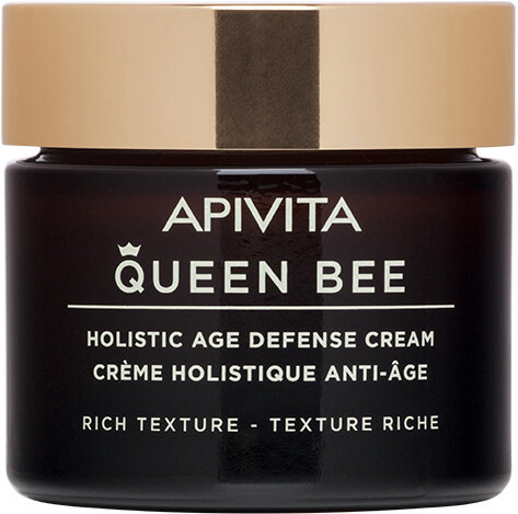 Крем для обличчя Apivita Queen Bee насиченої текстури для комплексного захисту від старіння, 50 мл