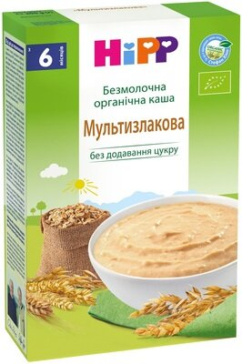 Каша безмолочна HiPP органічна Мультизлакова, з 6 місяців, 200 г