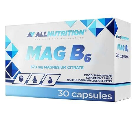 Магній та вітамін В6 Allnutritition MAG B6, 30 капсул
