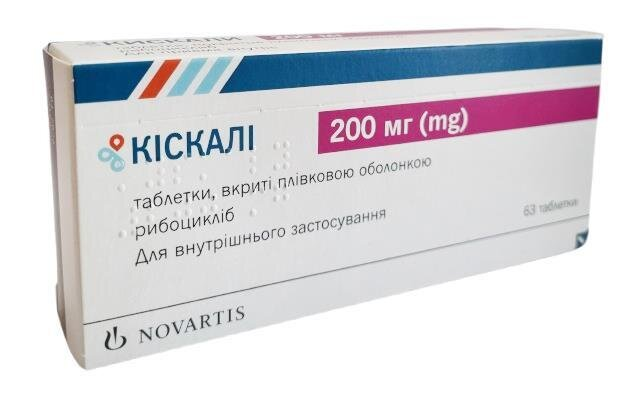 Кіскалі таблетки, в/плів. обол. по 200 мг №63 (21х3)