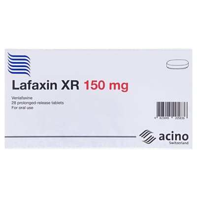 Лафаксин XR таблетки прол./д. по 150 мг №28 (14х2)