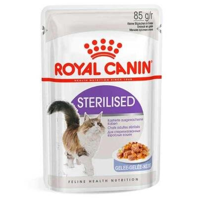 Корм вологий для стерилізованих кішок Royal Canin Sterilised Yelly від 1 року, шматочки в желе, 85 г