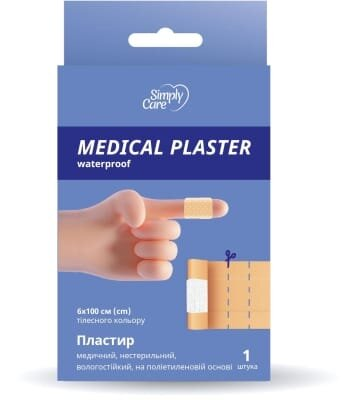 Пластир-смужка Simply Care 100 см, 1 штука