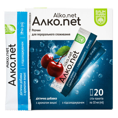 Алконет Baum Pharm розчин по 10 мл №20 у стіках