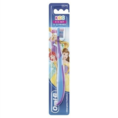 Зубна щітка Oral-B Kids, 3-5 років, з Принцесою або героями Тачки, 1 шт