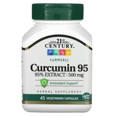 Куркумін 95 21st Century Curcumin 95 500 мг, 45 вегетаріанських капсул