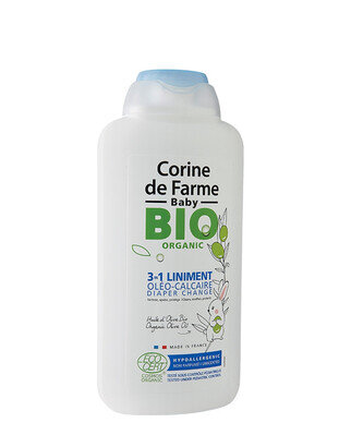 Олія під підгузник Corine De Farme Bio Organic Baby 3 в 1 з листям оливи, 500 мл
