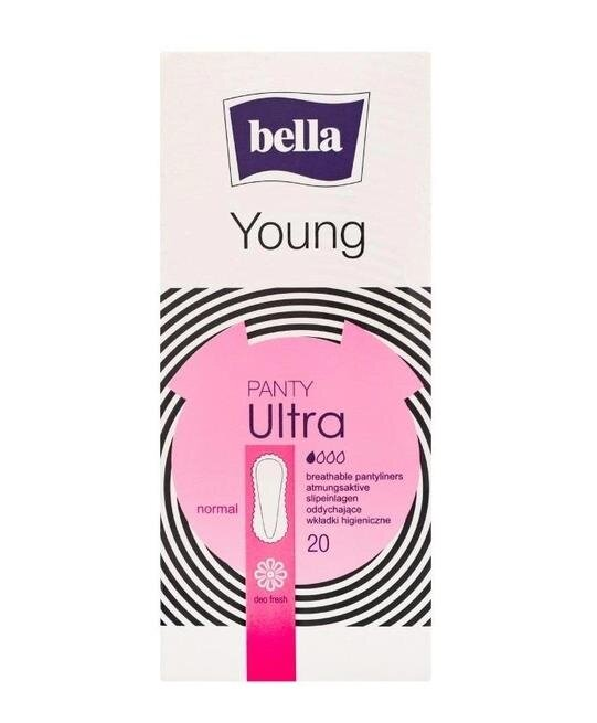 Прокладки гiгiєнiчнi щоденнi Bella Panty Ultra Young (рожеві), 20 штук