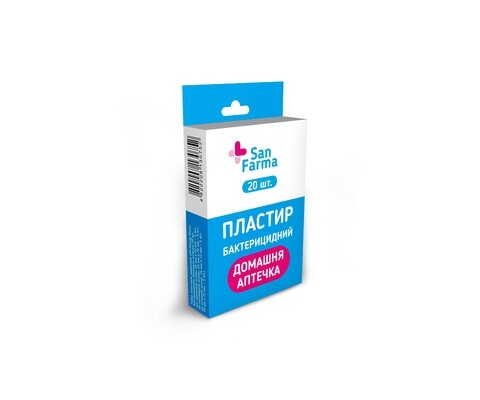 Набір пластирів San Farma Домашня аптечка на тканинній основі, 20 штук