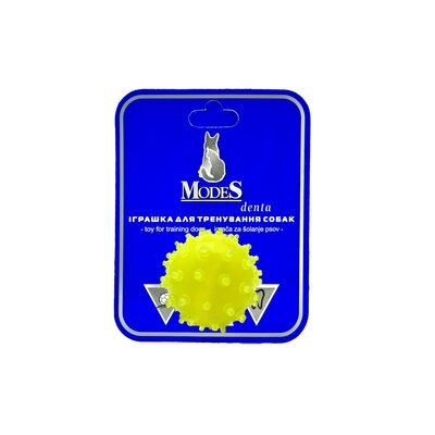 Іграшка для собак ModeS М'яч Міна Дента жовтий, XS-4 см
