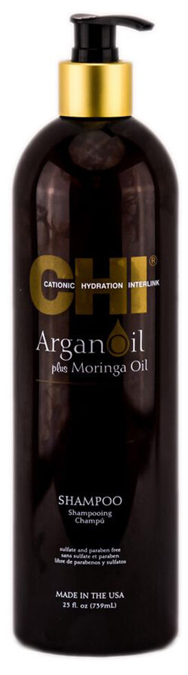 Шампунь CHI Argan Oil для сухого волосся живильний, 739 мл