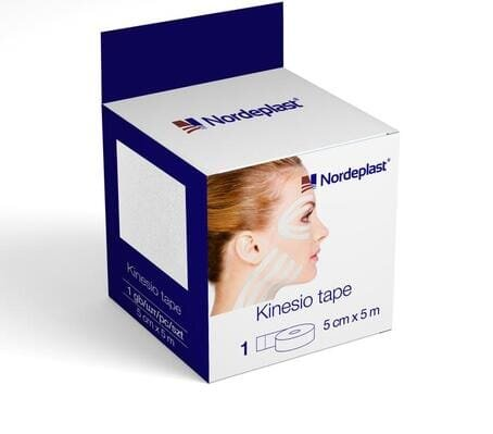 Кінезіо тейп Nordeplast 5 см х 5 м, білий