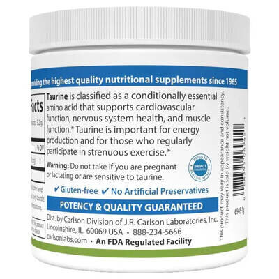 Таурин Carlson Labs TaurinePowder, 100 г