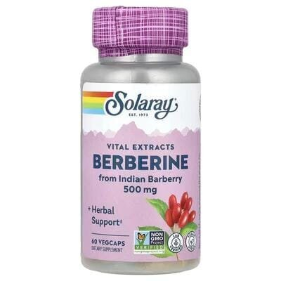Берберин Solaray Berberine from Indian Barberry 500 мг, 60 веганських капсул