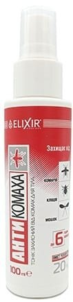 Тонік для тіла Elixir Антикомаха захисний від комах, 100 мл