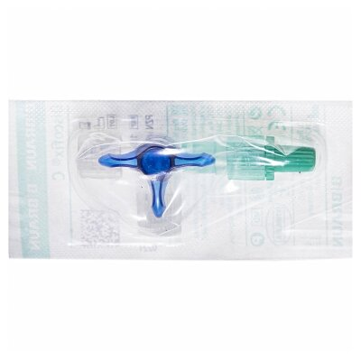 Кран 3-ходовий (регулятор потоків) B.Braun Discofix C-3 16494С синій, 1 штука
