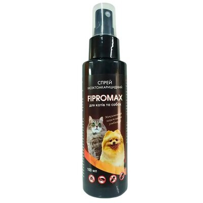 Спрей Fipromax проти бліх та кліщів для котів та собак, 100 мл