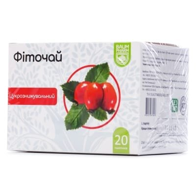 Фіточай Baum Pharm №16 цукрознижувальний по 1.5 г №20 у філ.-пак.
