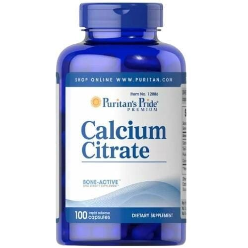 Кальцій цитрат Puritan's Pride Calcium Citrate, 100 капсул