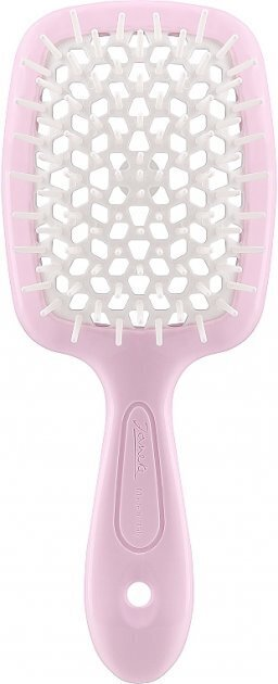 Щітка Janeke Superbrush small для волосся, рожева з білим