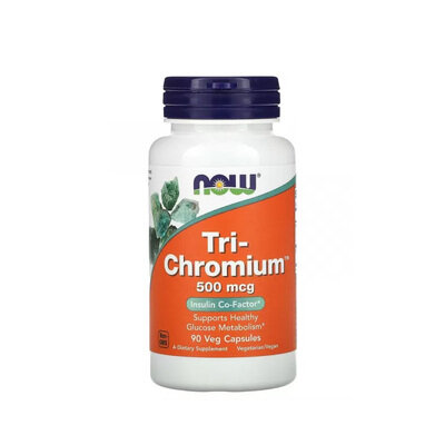 Три-Хром NOW Tri-Chromium 500 мкг вег. капсули №90