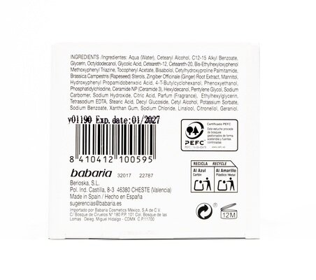 Крем для обличчя Babaria Glycolic Acid з гліколевою кислотою для регенерації шкіри нічний, 50 мл